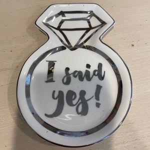 “I said yes” ring dish